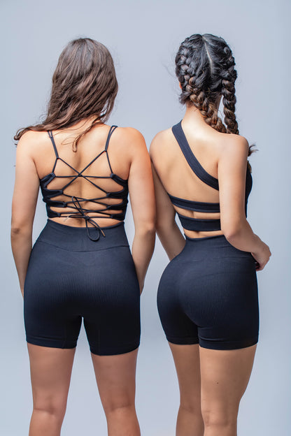 Define Crossed Back Top - Black